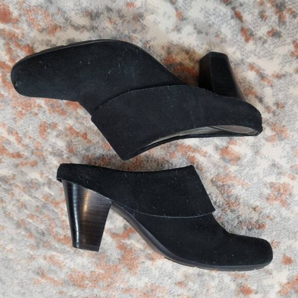 Naturalizer Jainna Slip On Black Leather Heels‎ - Size 8 - Picture 5 of 8